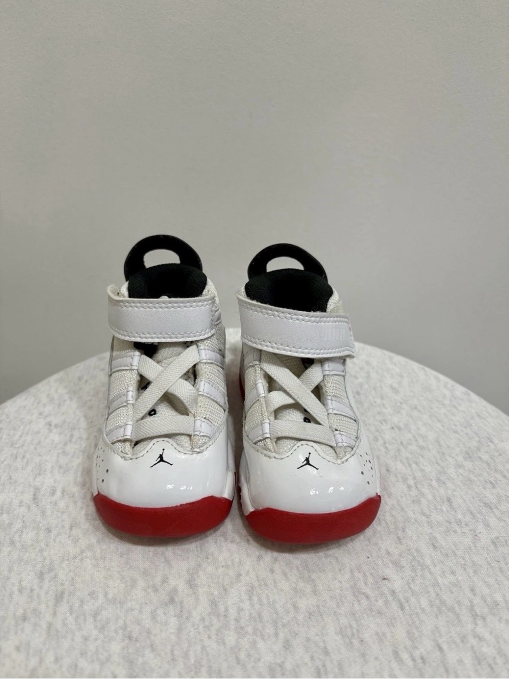 TODDLER KIDS NIKE AIR JORDAN 6 Rings (TD) White / Red 323420 160 size 5C